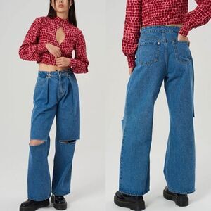 Milk It Thrill Straight Denim Jeans Size 32 NWOT